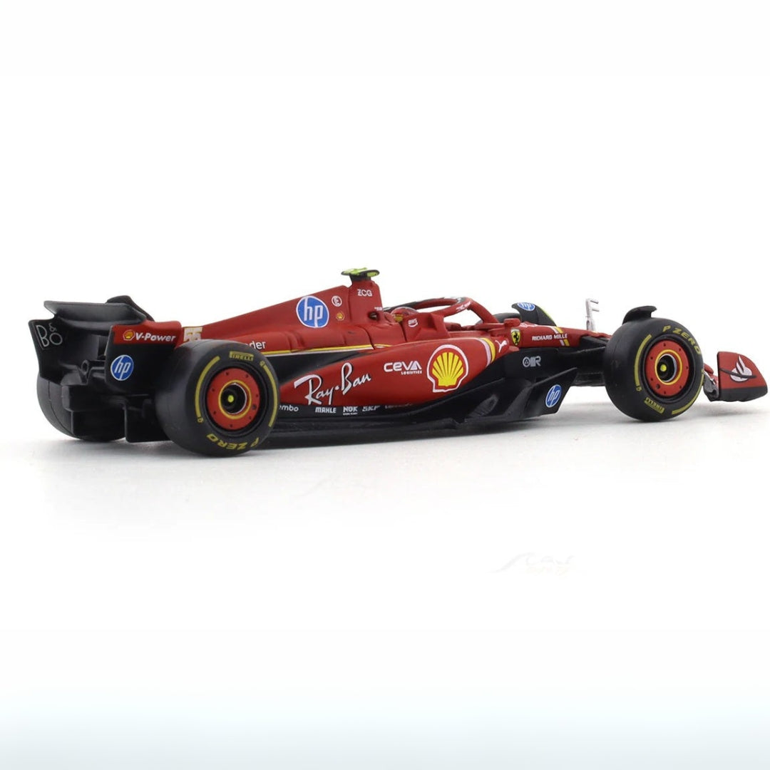 Bburago - 1/43 Diecast Scale Model 2024 Ferrari SF24 #55 Carlos Sainz