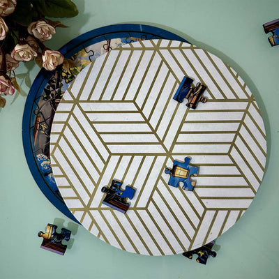 Photo Personalized Round Garden Gateways MDF Wood Puzzle