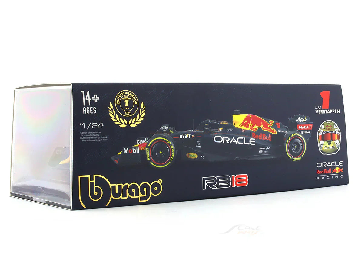 Bburago - 1 : 24 Diecast Scale Model - 2022 Red Bull RB18 #1 Max Verstappen