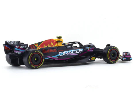 Bburago - 1/43 Scale Model - RedBull racing RB19 2023 Sergio Perez Miami GP Formula 1 Diecast Car Model