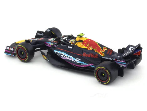 Bburago - 1/43 Scale Model - RedBull racing RB19 2023 Sergio Perez Miami GP Formula 1 Diecast Car Model