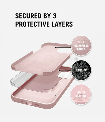 Solid Pink Soft Silicone iPhone Case