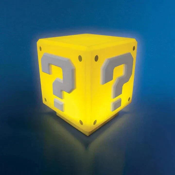 Super Mario Mini Question Block Night Light Lamp Coin Sounds with USB