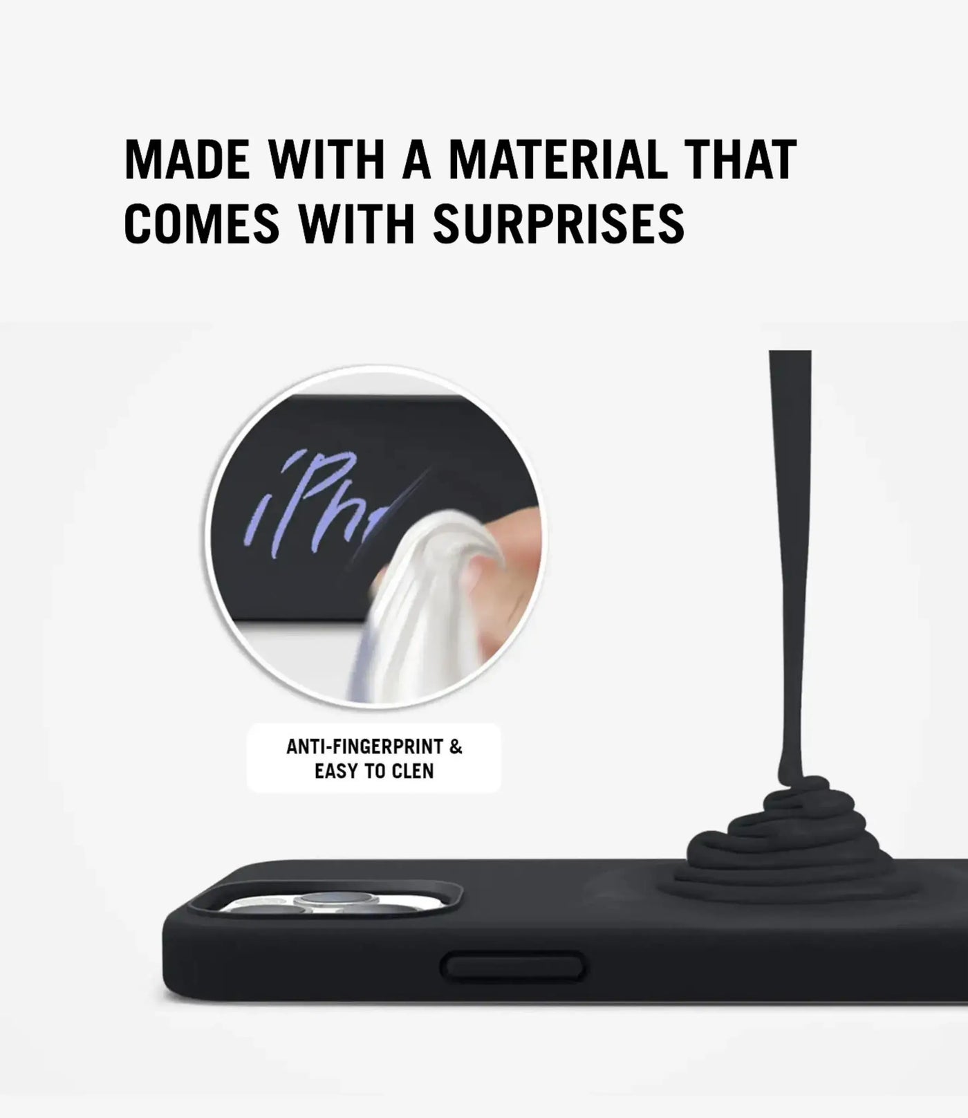 Solid Winter Blue Soft Silicone iPhone Case