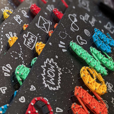 Personalized String Art Name Plate