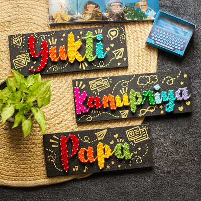Personalized String Art Name Plate