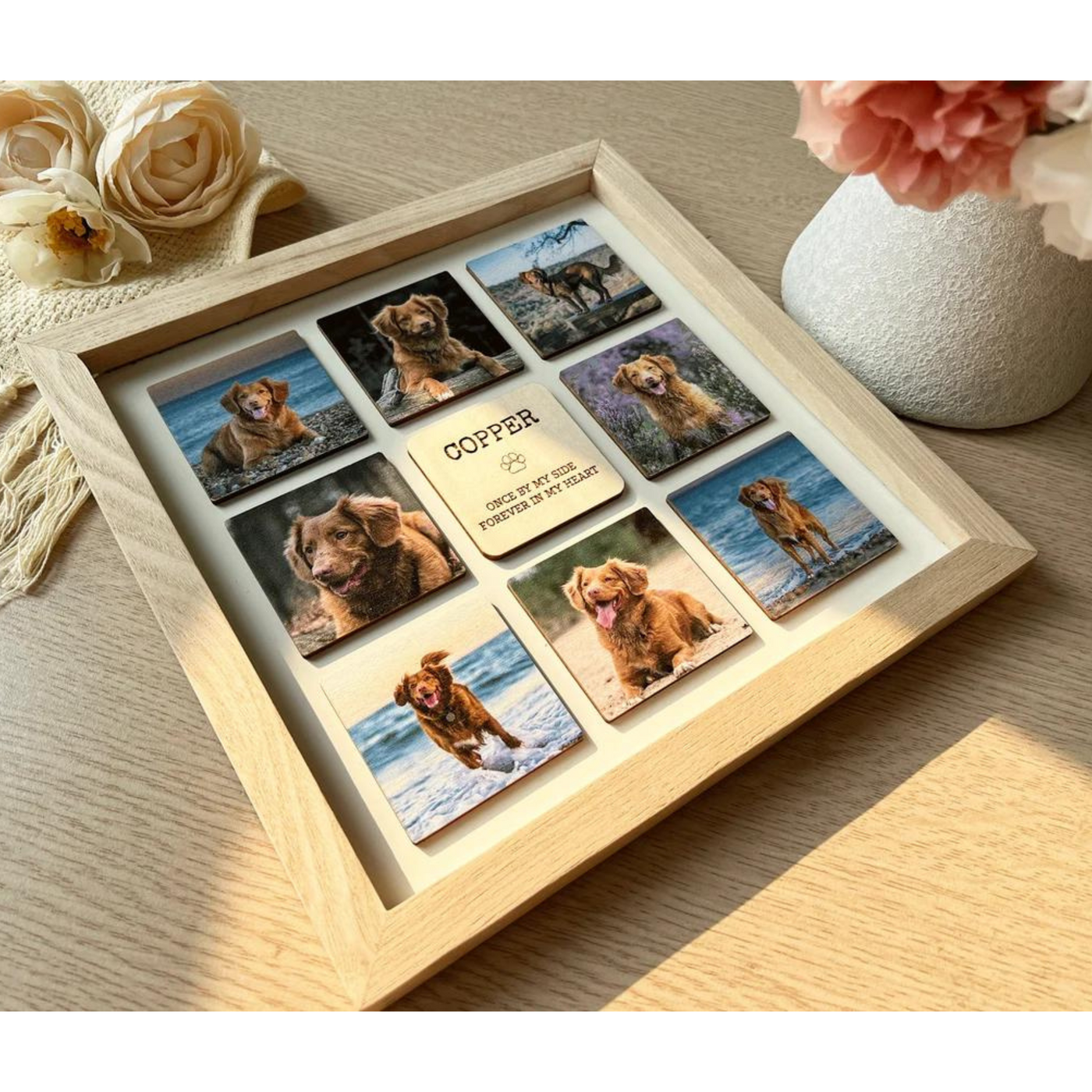 Personalized Pet Memorial  Wooden Frame