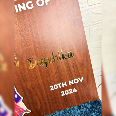 Hindu Wedding Welcome Board