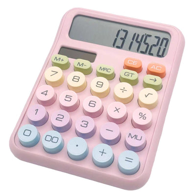 Dexin BST DX-818 Electronic Calculator - 12 Digits with Large LCD - Works on Battery as well as Solar Power