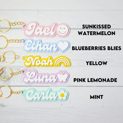 Personalized Keychain - Custom Acrylic Name Keyring