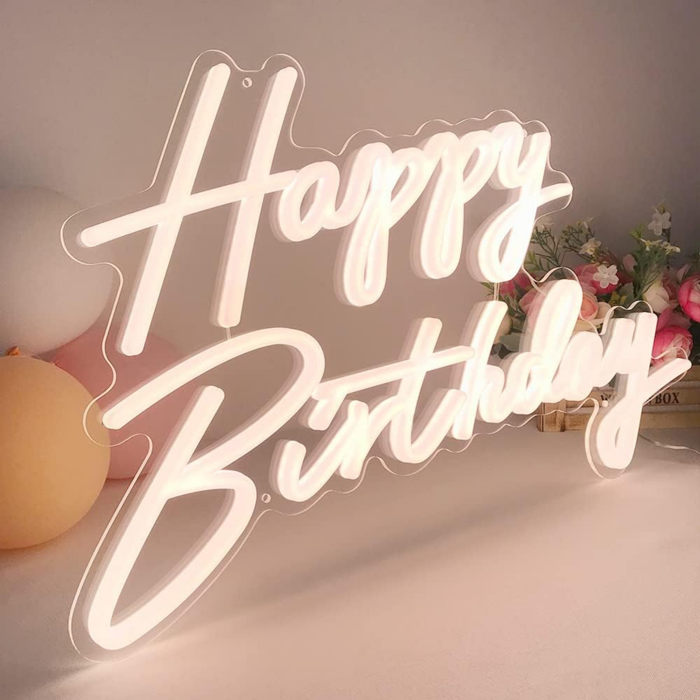 Happy Birthday Neon Light - USB Powered