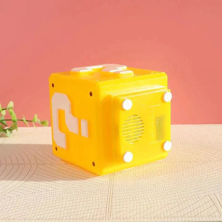 Super Mario Mini Question Block Night Light Lamp Coin Sounds with USB