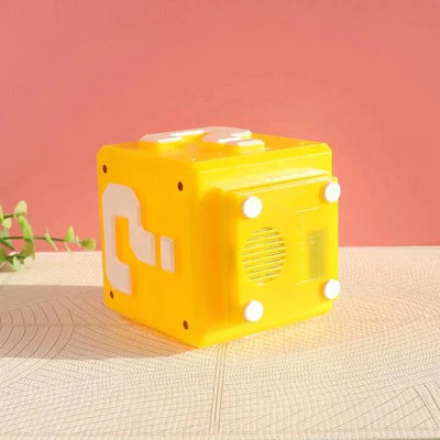 Super Mario Mini Question Block Night Light Lamp Coin Sounds with USB