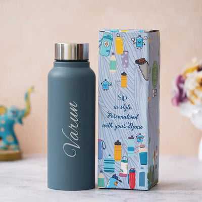 Customized Perfect Water Bottle and Eyewear Case - Wine