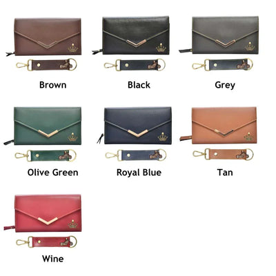 Default Charm Lady Wallet and Keychain - Black