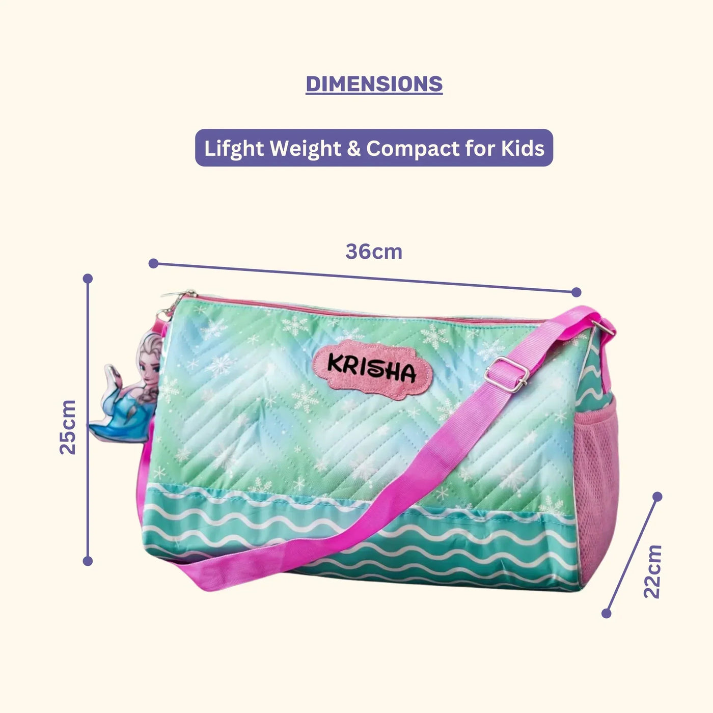 Your Gift Studio Frozen Print Kids Customised Duffle Bag