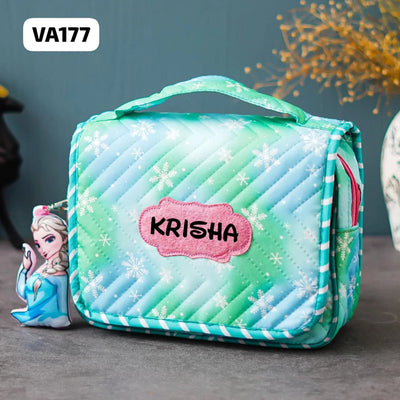 Your Gift Studio Frozen Inspired Customised Multipurpose Travel Kit For Kids (Green)