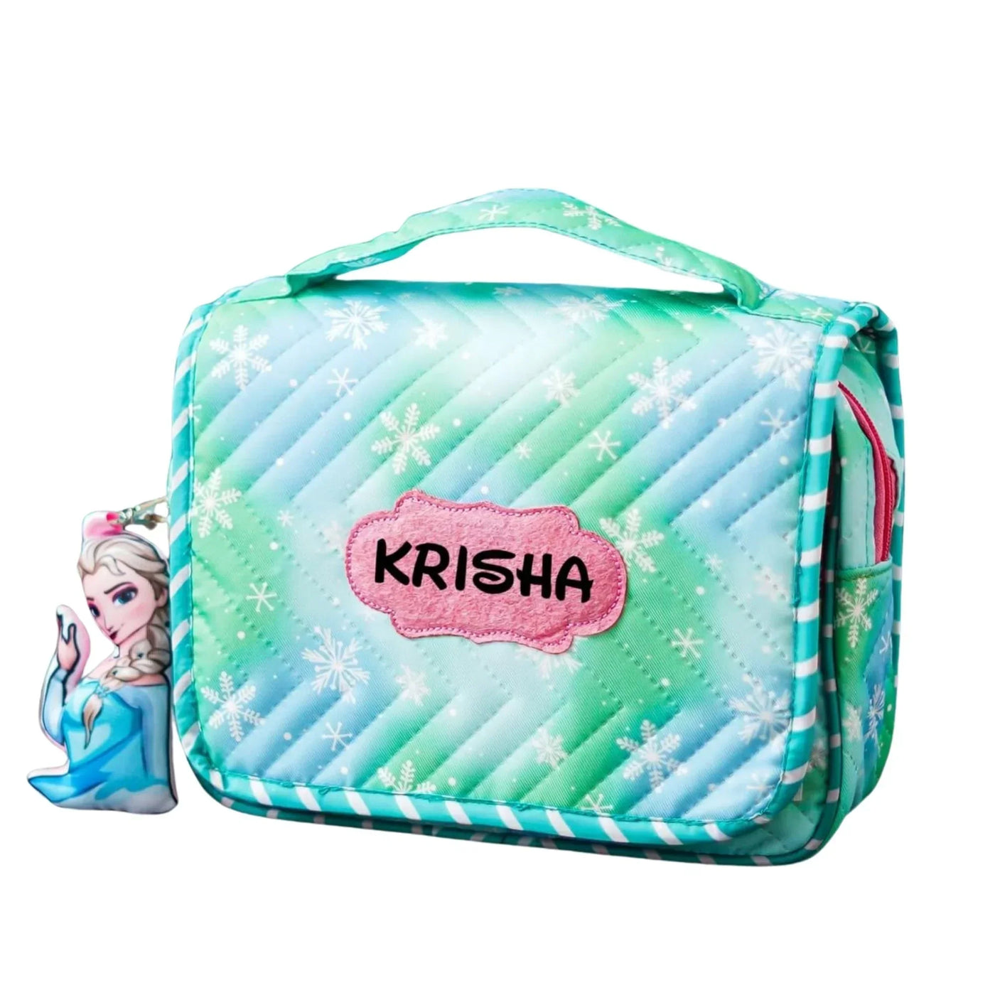 Your Gift Studio Frozen Inspired Customised Multipurpose Travel Kit For Kids (Green)