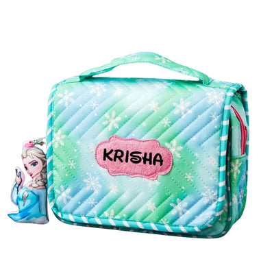 Your Gift Studio Frozen Inspired Customised Multipurpose Travel Kit For Kids (Green)