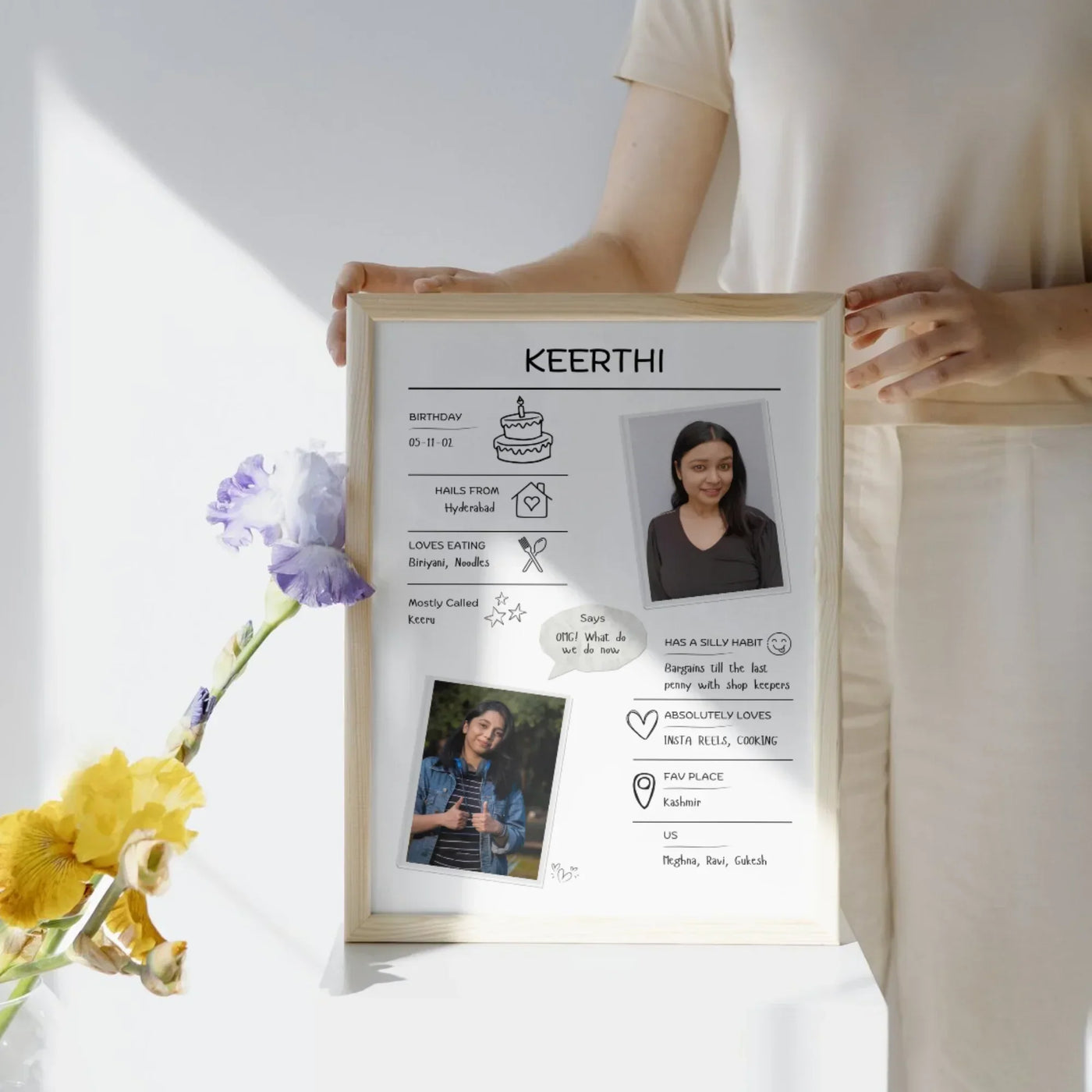 Your Gift Studio All About You Personalised Frame