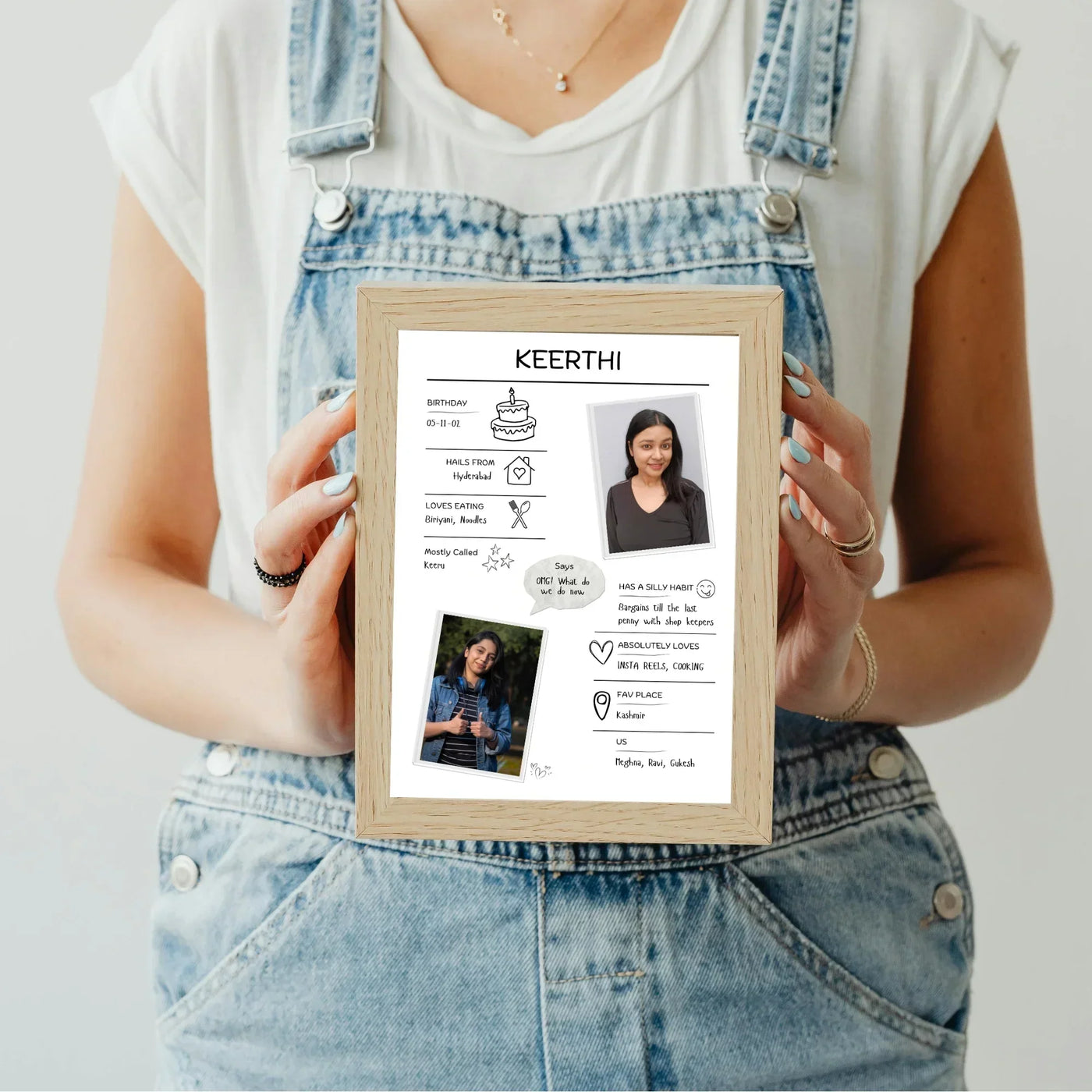 Your Gift Studio All About You Personalised Frame