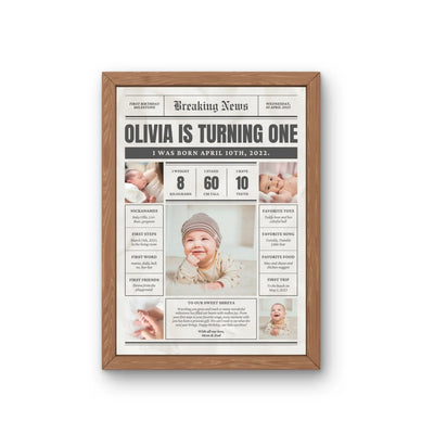 Your Gift Studio All About You Baby Personalised Frame