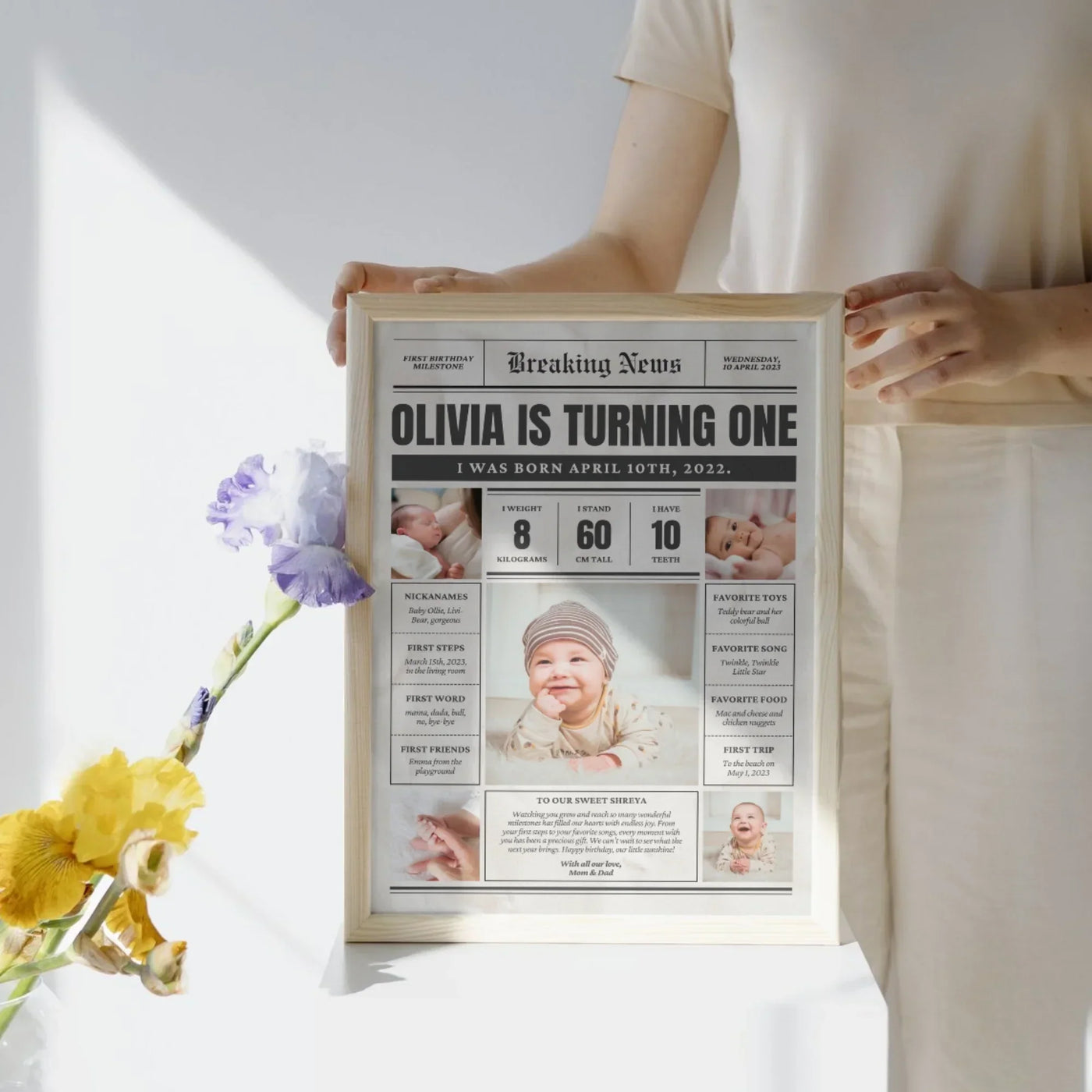 Your Gift Studio All About You Baby Personalised Frame