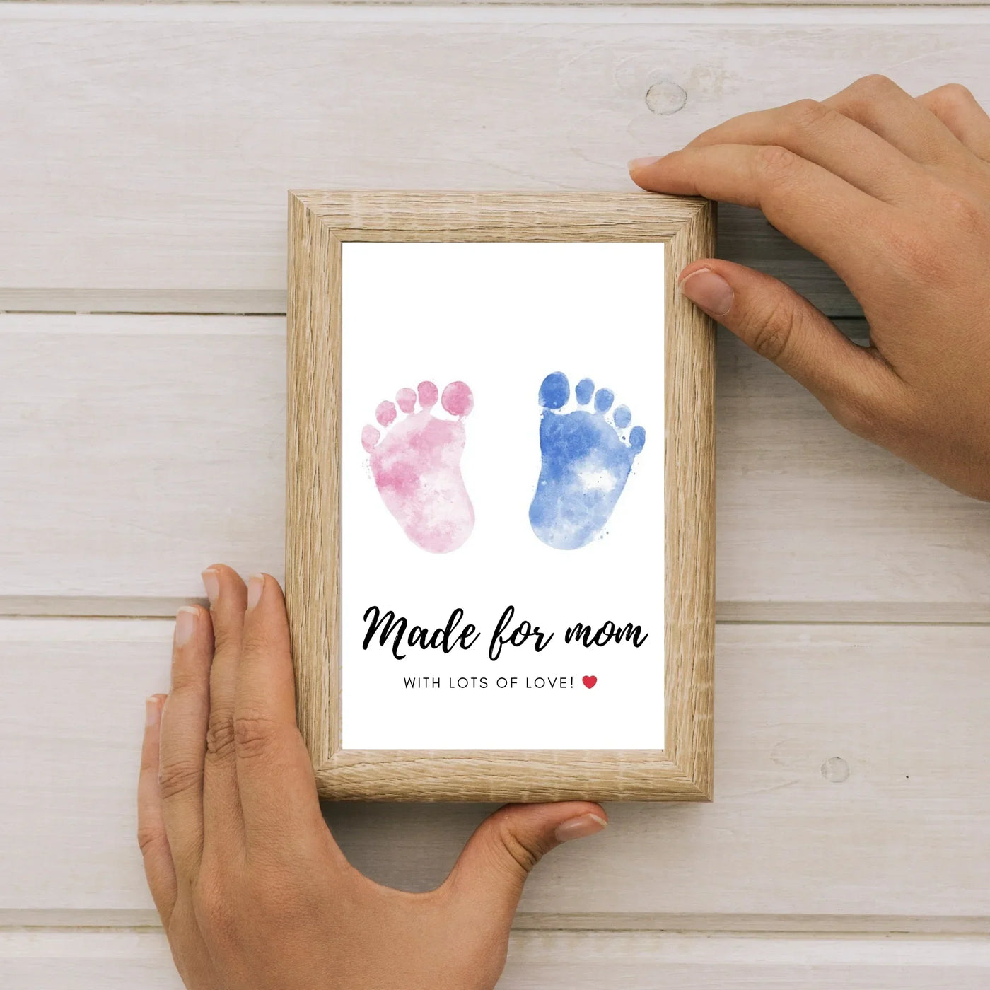 Your Gift Studio Baby Footprint & Handprint Personalised Frame