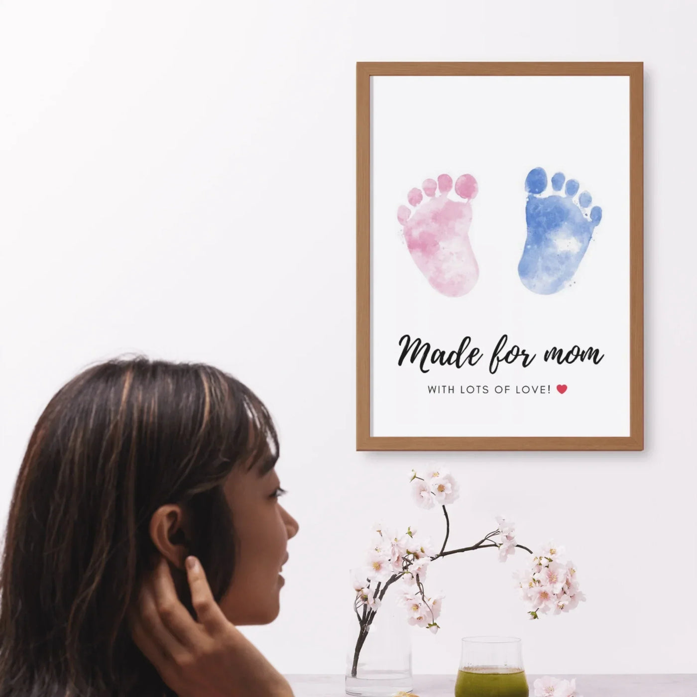 Your Gift Studio Baby Footprint & Handprint Personalised Frame