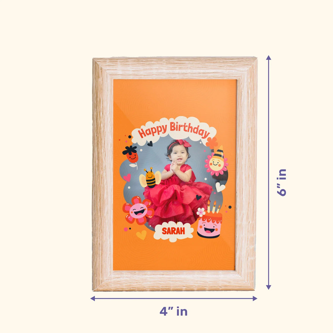 Your Gift Studio Personalized Happy Birthday Baby Frame 1.0