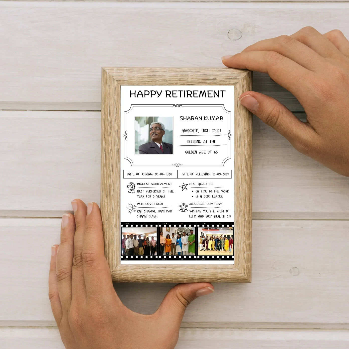 Your Gift Studio Personalised Retirement Memories Frame