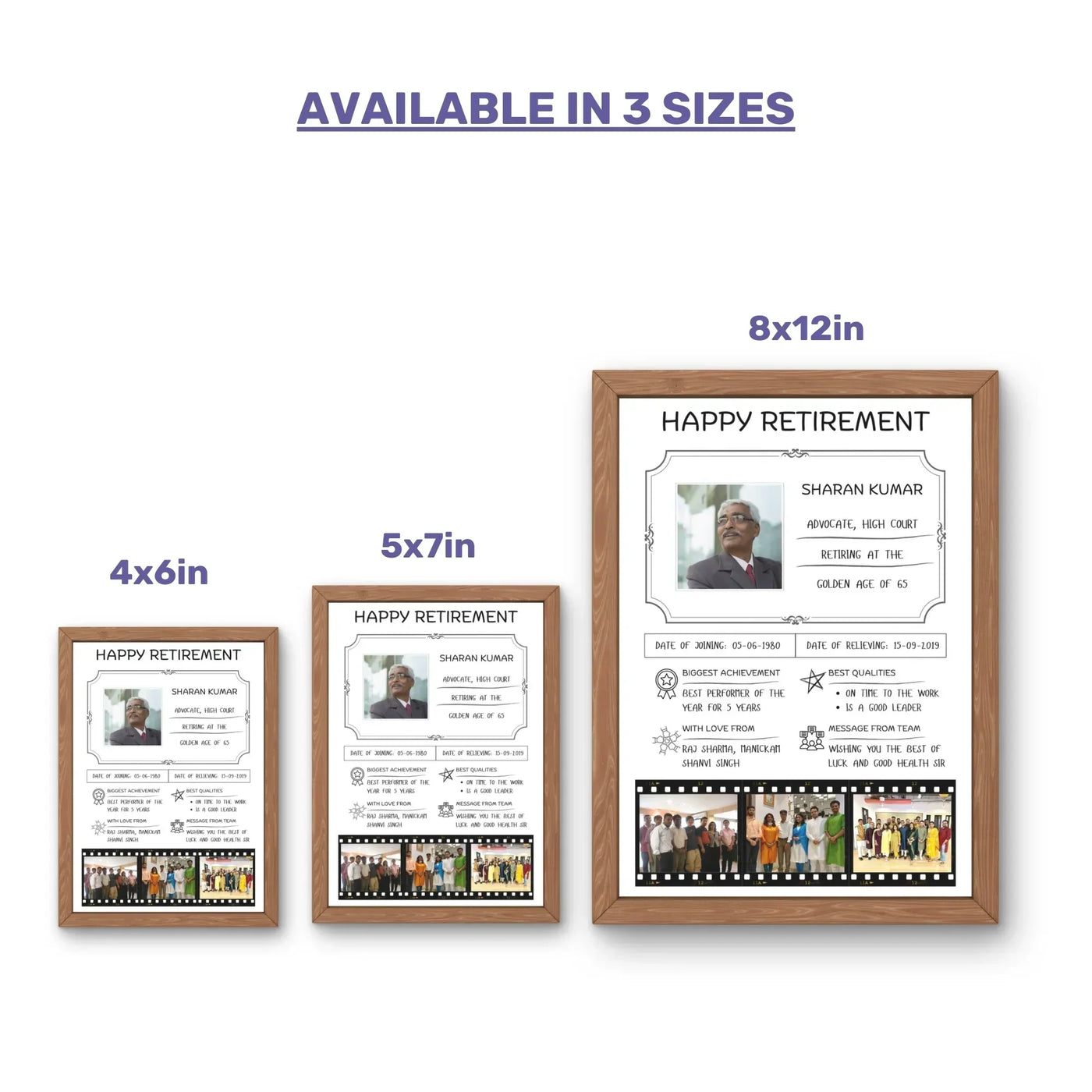 Your Gift Studio Personalised Retirement Memories Frame