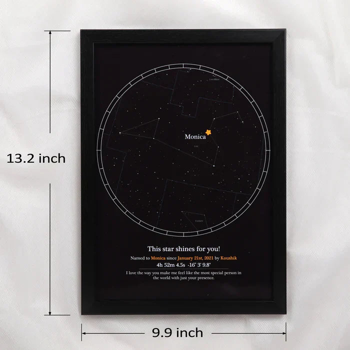 Your Gift Studio Personalised A Star Frame