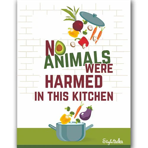 No Animals Harmed Fridge Magnet