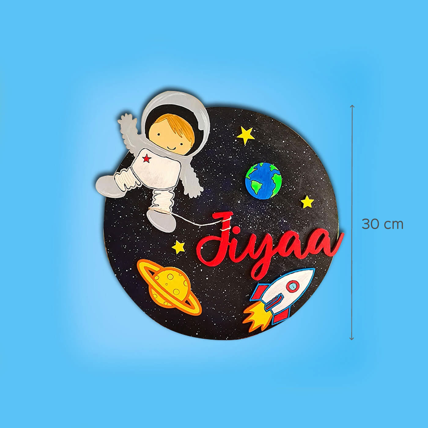 Space Theme Nameboard for Kids