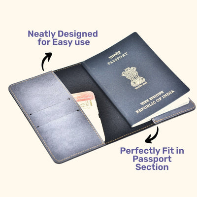 Minnie Mouse Print Personalised Nexon Passport Cover - Grey