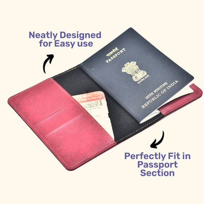 Peppa Pig Print Personalised Nexon Passport Cover - Maroon