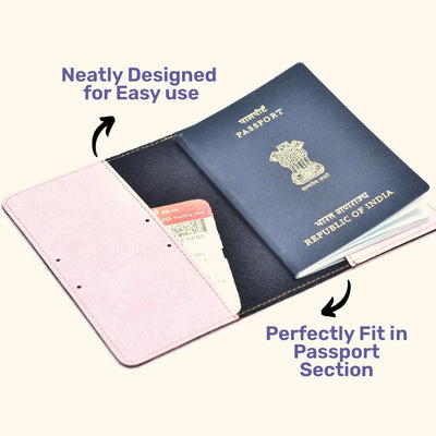 Space Print Personalised Nexon Passport Cover - Pink