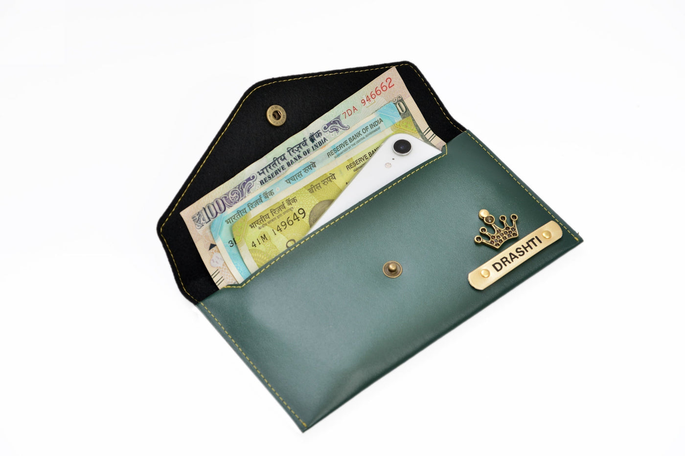 Default Charm Lady Wallet and Keychain - Green