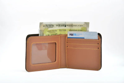 Personalized Men's Wallet and Eyewear Case - Tan