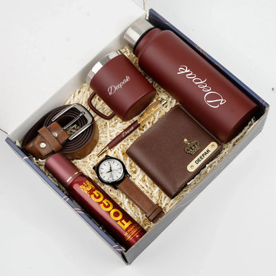 Personalised Brother (Bhai) Combo 8.0 - Brown