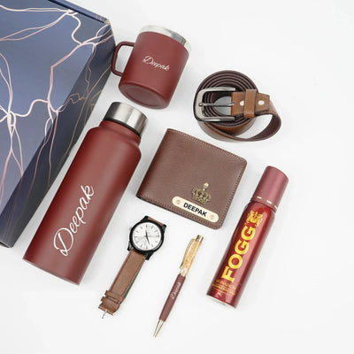 Personalised Brother (Bhai) Combo 8.0 - Brown