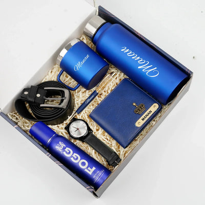 Personalised Brother (Bhai) Combo 8.0 - Royal Blue