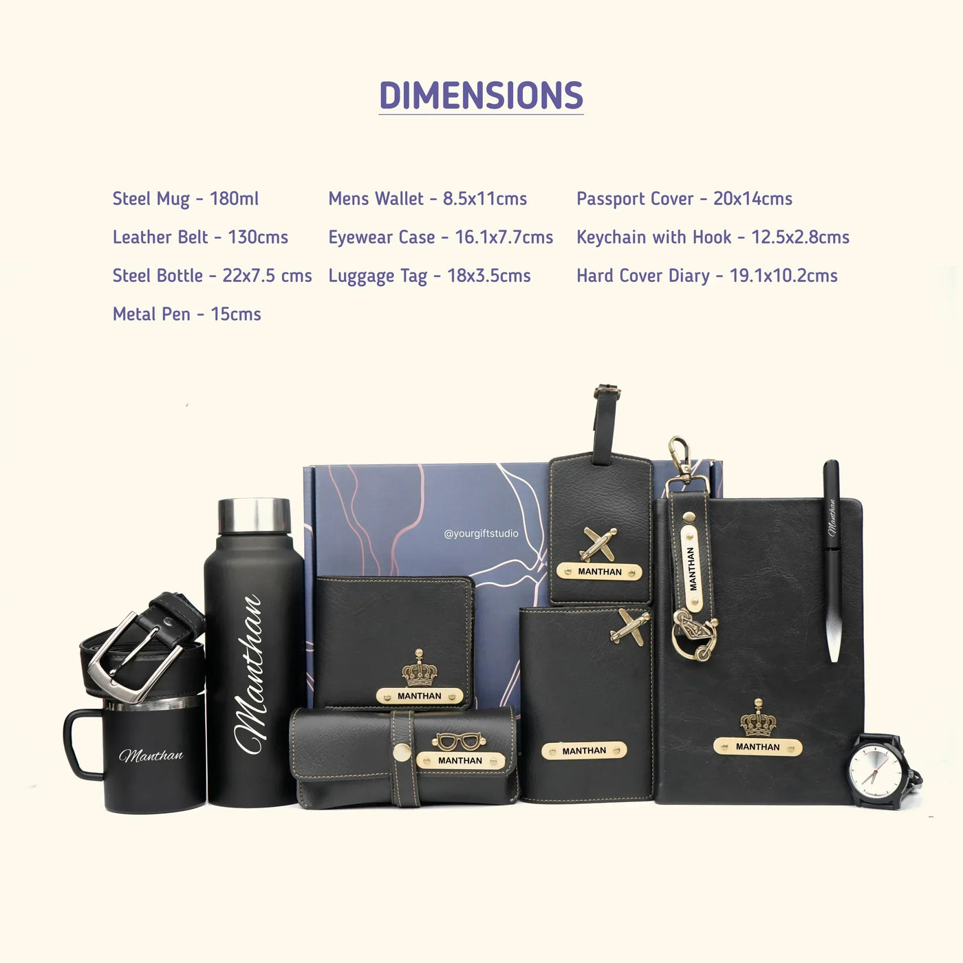 Personalised Brother (Bhai) Combo 9.0 - Black