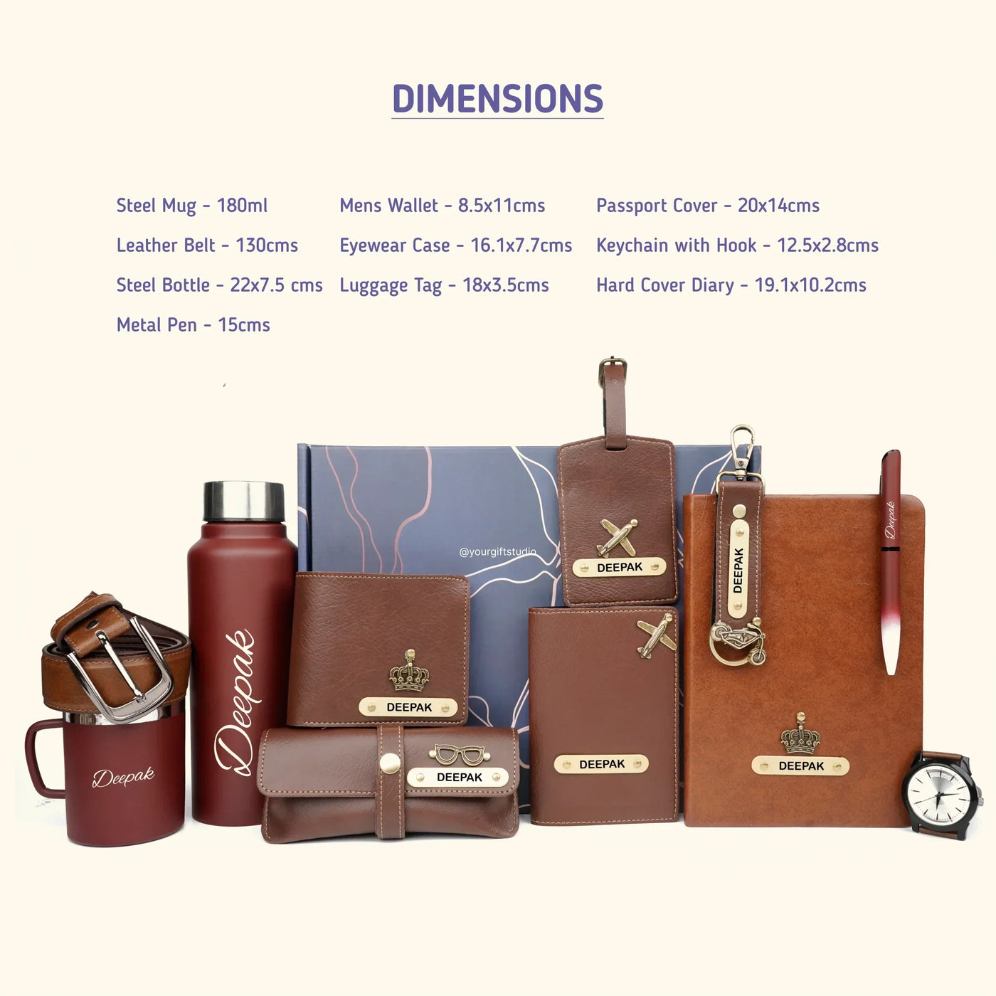 Personalised Brother (Bhai) Combo 9.0 - Brown