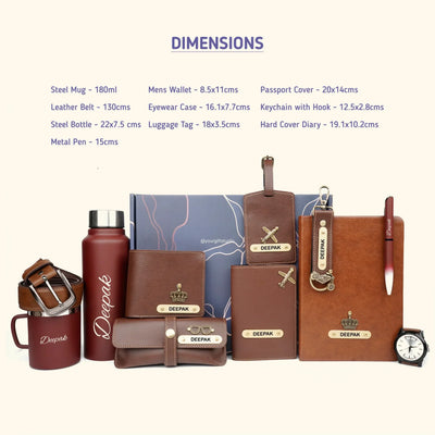 Personalised Brother (Bhai) Combo 9.0 - Brown