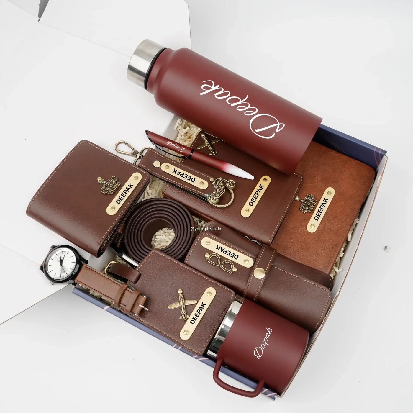 Personalised Brother (Bhai) Combo 9.0 - Brown