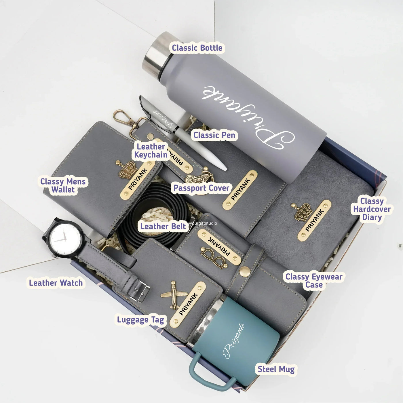 Personalised Brother (Bhai) Combo 9.0 - Dark Grey