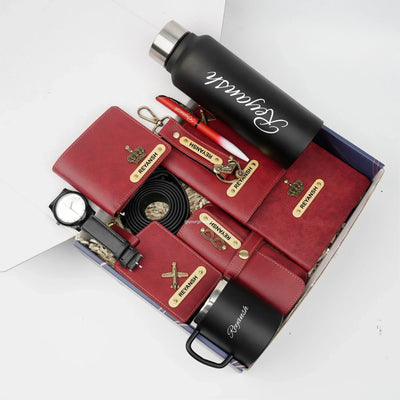 Personalised Brother (Bhai) Combo 9.0 - Maroon