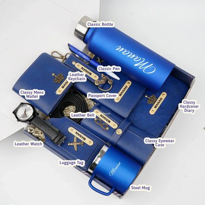 Personalised Brother (Bhai) Combo 9.0 - Royal Blue